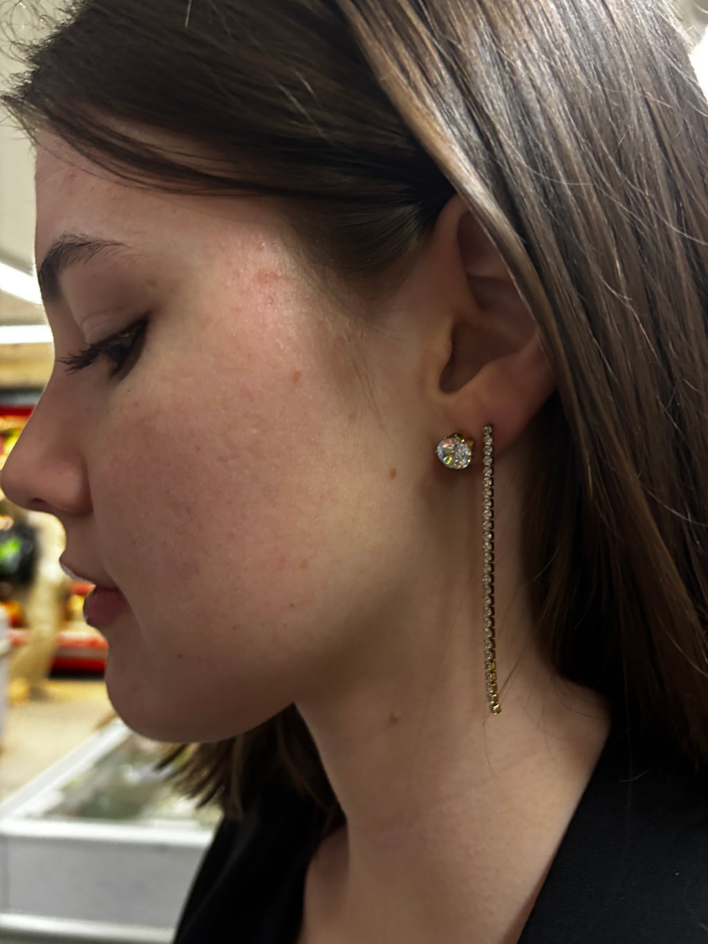 Shiny earrings